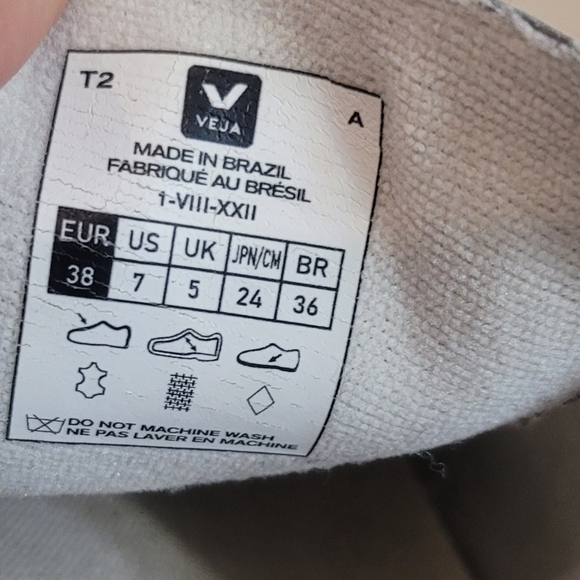 VEJA Esplar rubber-trimmed leather sneakers Size 38/7 - Picture 12 of 14